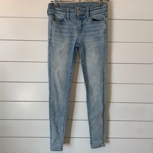 American Eagle Light Wash Jegging- Size 0